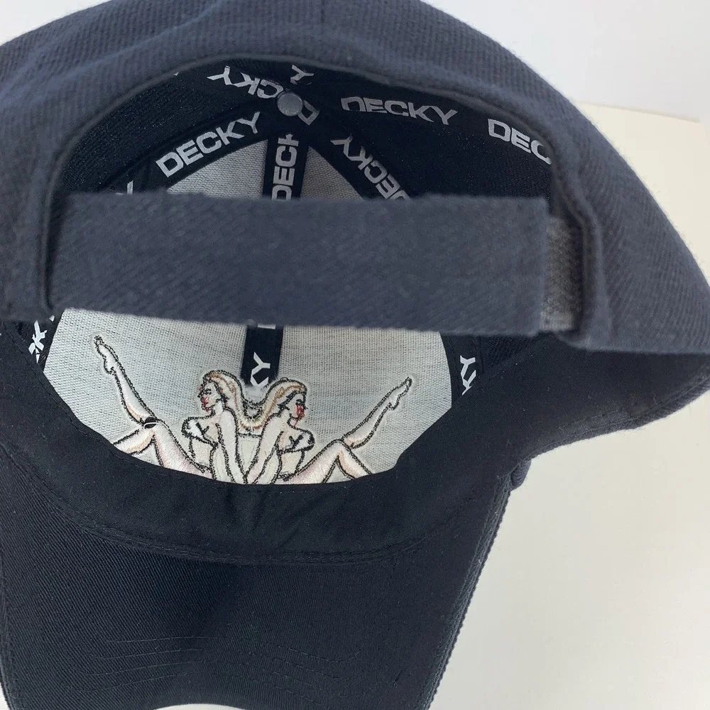 DECKY DCI Collectibles Black Hat with Girls Adjustable OSFM Acrylic Baseball Cap